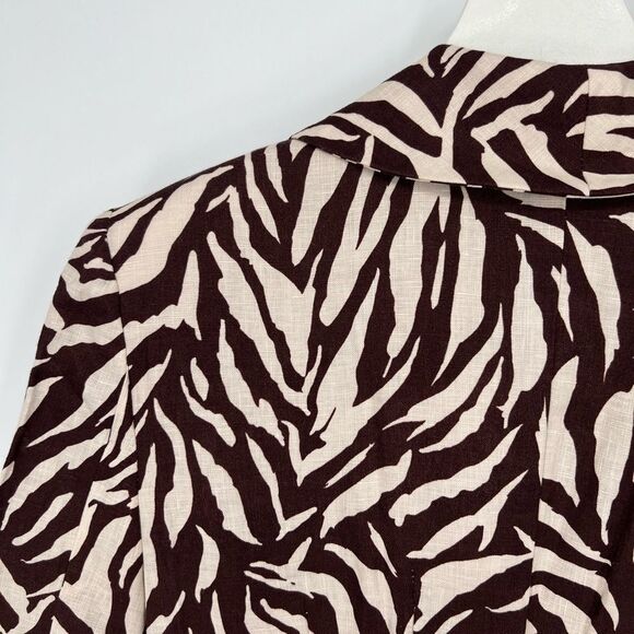 Free People RUMER Cyrus Blazer Linen Dress Zebra XS NWT - Picture 10 of 15